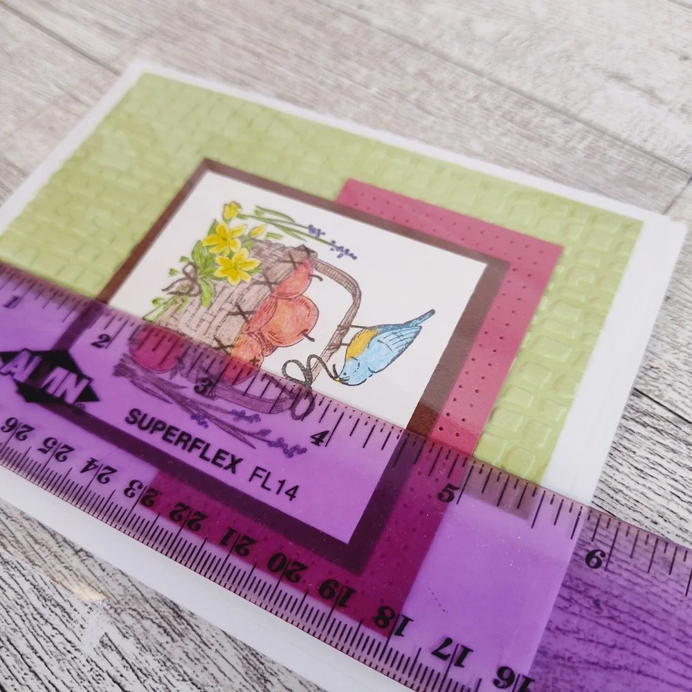Handmade Card Apple Basket Bluebird‎ Blank Note Card Greeting Card Any Occasion